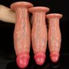 Dildo - Realistic Silicone Dildo with Super Huge Veins, Lifelike Texture & Soft Skin Feel, G-Spot and Anal Stimulation Toy for Women Men Couples