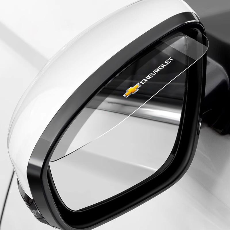 2Pcs Car Rearview Mirror Rain Eyebrow Rainproof Shield For Chevrolet Corvette Montana TrailBlazer Silverado Traverse Camaro Bolt