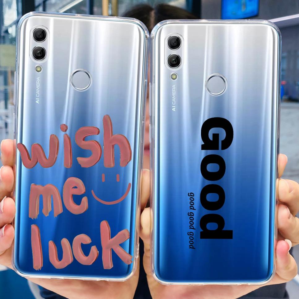 For Honor 10 Lite HRY-LX1 Case Luxury Flower Love Soft TPU Silicone Clear Cover For Huawei Honor 10Lite 6.21" Phone Case Fundas