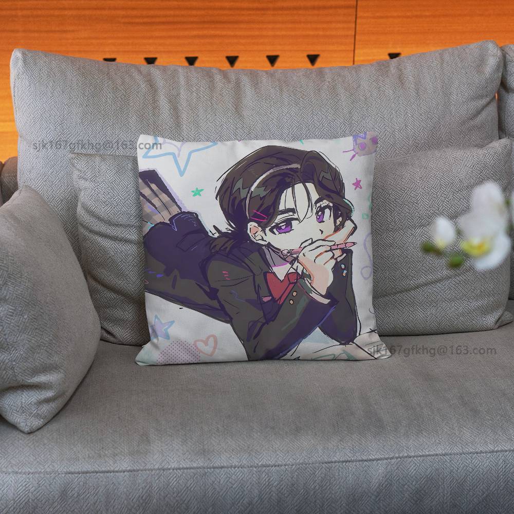 Cartoon Cute Girl Sua pillowcase casual style decoration, suitable for home decoration (excluding pillow core)
