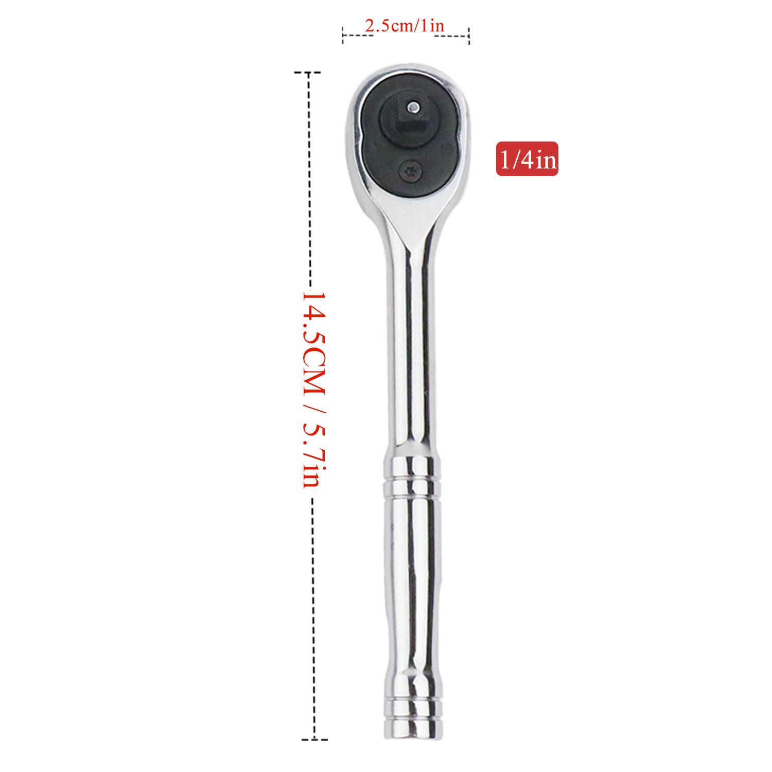 1pcs 100 Teeth 1/4 Mechanical Torque Wrench Set Precision Pointer Hand Tools Torque Wrench Workshop Auto Repair Tools