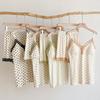 Girly Polka Dot Modal Camisole Pajama Set with V-Strap and Padding - Comfortable Summer Homewear