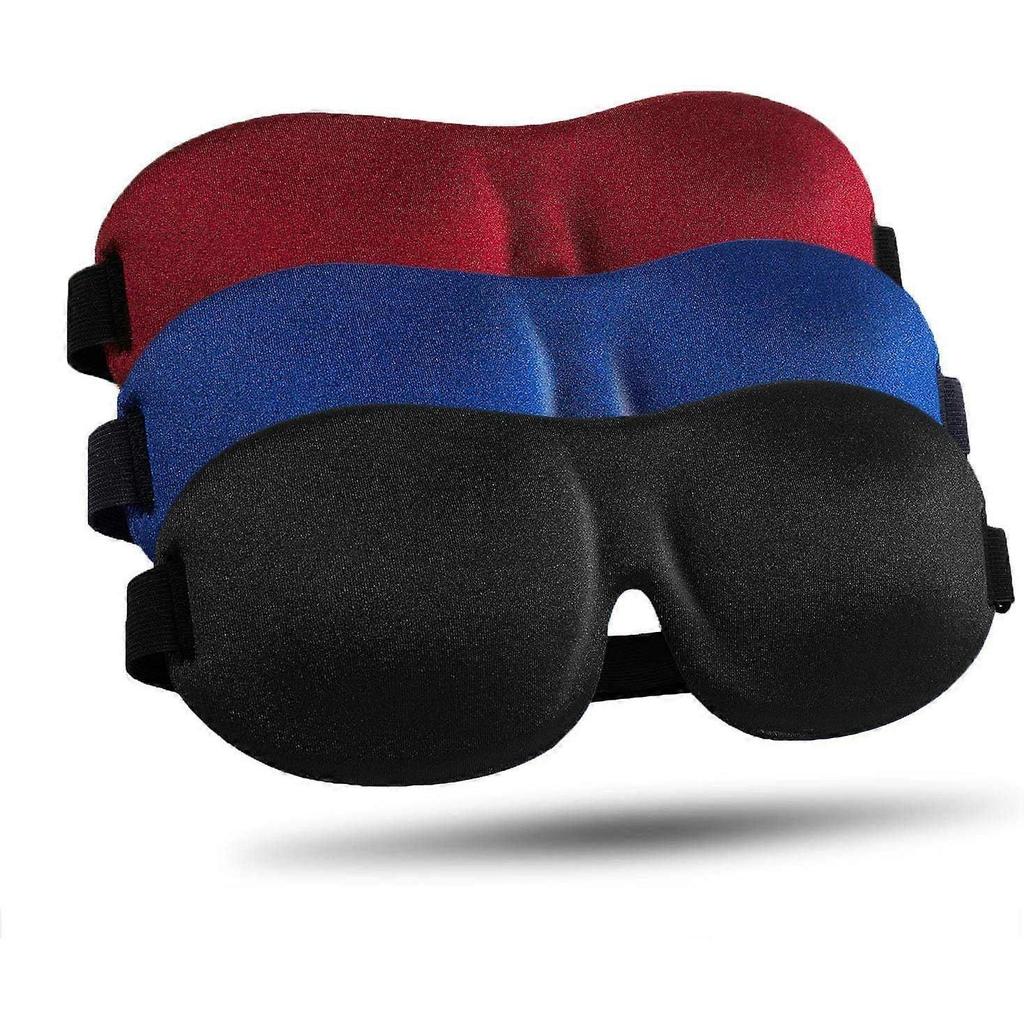 Sleep Mask for Side Sleeper 3 Pack, Blackout 3D Eye Mask for Sleeping, Night Blindfold for Men Women