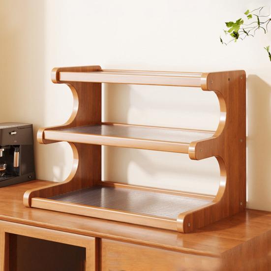 Storage Rack Cup Display Holder Strong Load-bearing Transparent Design Multi-layer Storage Shelf Desktop Organizer