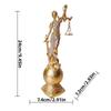 Bogini Sprawiedliwości Statua Bogini Sprawiedliwości Temida Statua Ornamenty Mitologia Grecka Statuetki Sprawiedliwości Ze Zasłoniętymi Oczami Wystrój Domu