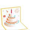 Artistic Popup Birthday Card 3D Cake Greeting Card Stylish Party Invitation Card for Birthdays and Festives Gatherings