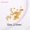1.5mm/2mm Tubular Crimp Bead 18K Gold Plated 2mm/2.5mm Crimp Beads For Jewelry Making,DIY Jewelry Fittings Accessories