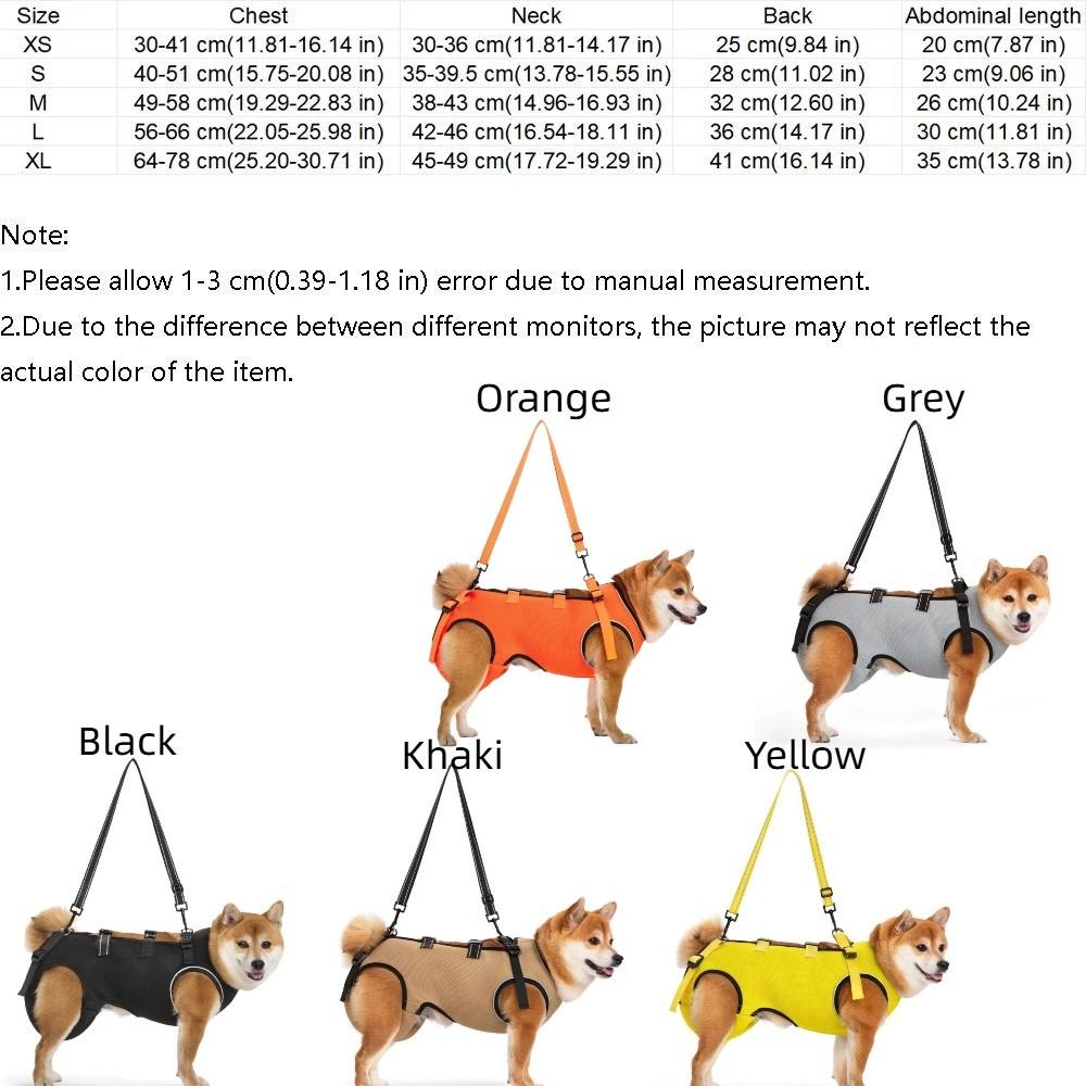 Adjustable Strap Dog Lift Harness Mobility Aid Breathable Dog Assistance Strap Comfortable Pet Rehabilitation Harness