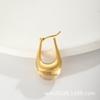 Earrings Copper-plated Real Gold Fashionable Atmosphere Retro High-end Women's Stud Earrings, Earrings
