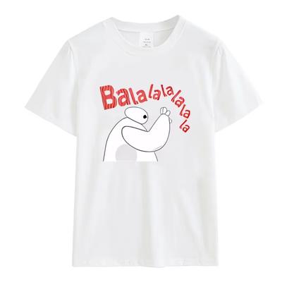 Koszulka z kreskówkowym Baymaxem z Big Hero 6, bawełniana koszulka filmowa, vintage grafika, duży top z okrągłym dekoltem, wyprzedaż Harajuku, męska koszulka z krótkim rękawem