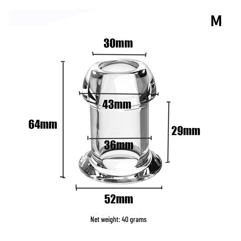 Clear Hollow Anal Dilator for Men and Women - Anus Enema Flushing Toy
