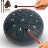 Steel Tongue Drum 6 Inch 11 Notes C Major Percussion Instruments Glucophone Steel Drum For Yoga Meditation Yoga Zen With Mallets
