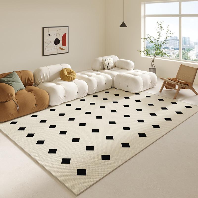 Simple Geometric Ins Line Wind Carpet Living Room Bed In Front of the Large Carpet Easy To Take Care of Non-slip Soft Rug