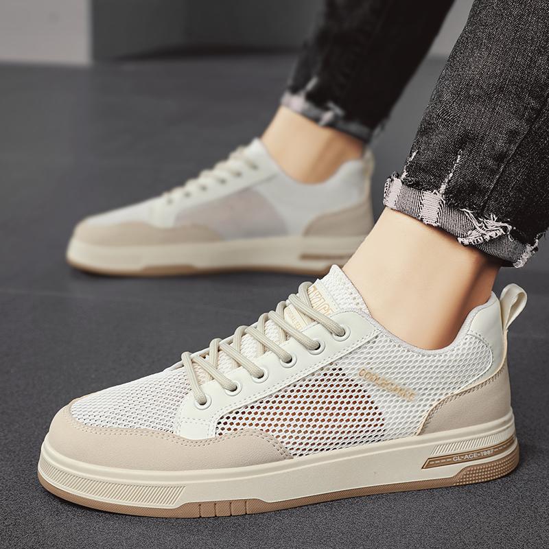 Summer Mesh Breathable Men's Casual Sneakers Outdoor Lightweight Walking Footwear Comfortable Board Shoes Anti Slip Sport Shoes
