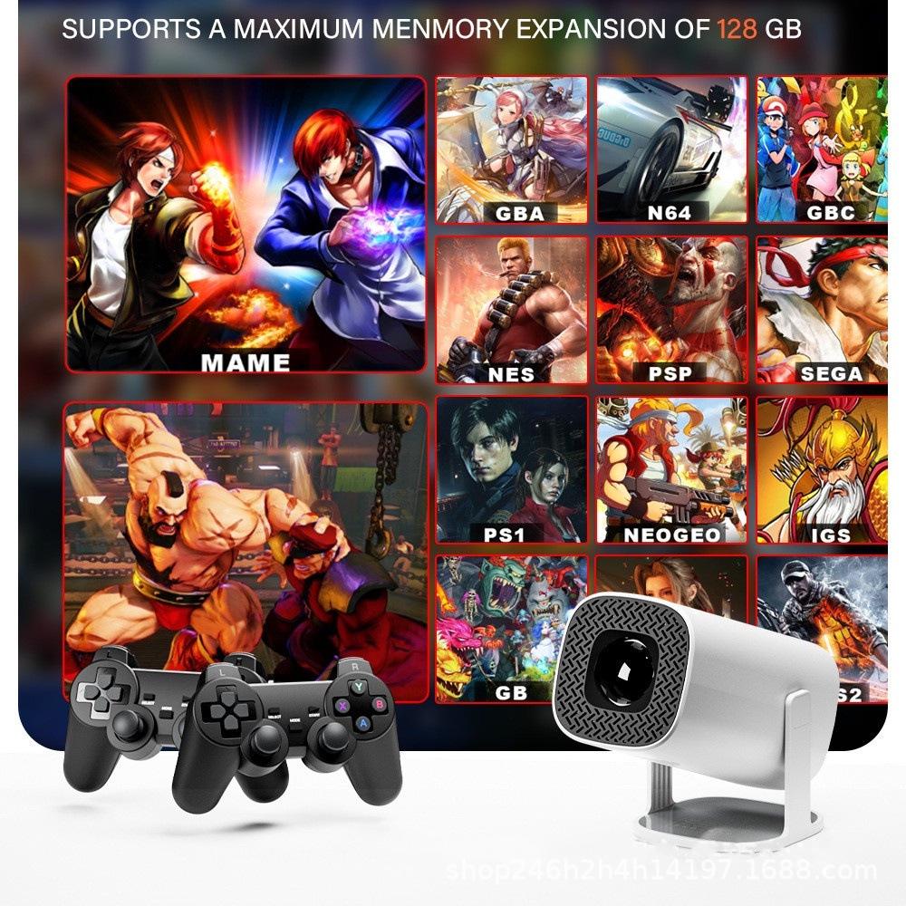 P30MAX 4K Android Game Console Projector with Allwinner H713 Chip