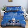 Plane Scenery Quilt Duvet Doona Cover Single Double Queen King Bedding Set Decor