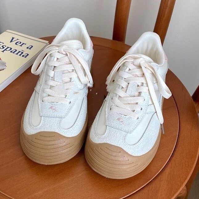 

Оригинальные нишевые ретро женские осенние новые дышащие маленькие белые туфли универсальные повседневные кеды прилив 40