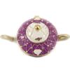 Les Trésors De Lily [K6857] - Ivory Purple 'Teapot' Jewelry Box
