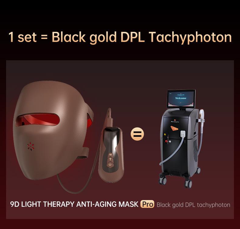 Photon Skin Rejuvenation LED Face Mask with Neck - Red & Green Light Therapy for Home Use to Brighten Skin Tone