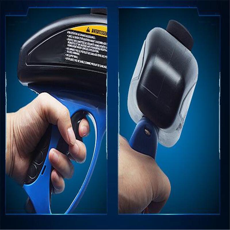 Portable Gravity Sandblasting Pistol Pneumatic Gun Adjustable Sand Flow Sandblasting Nozzle