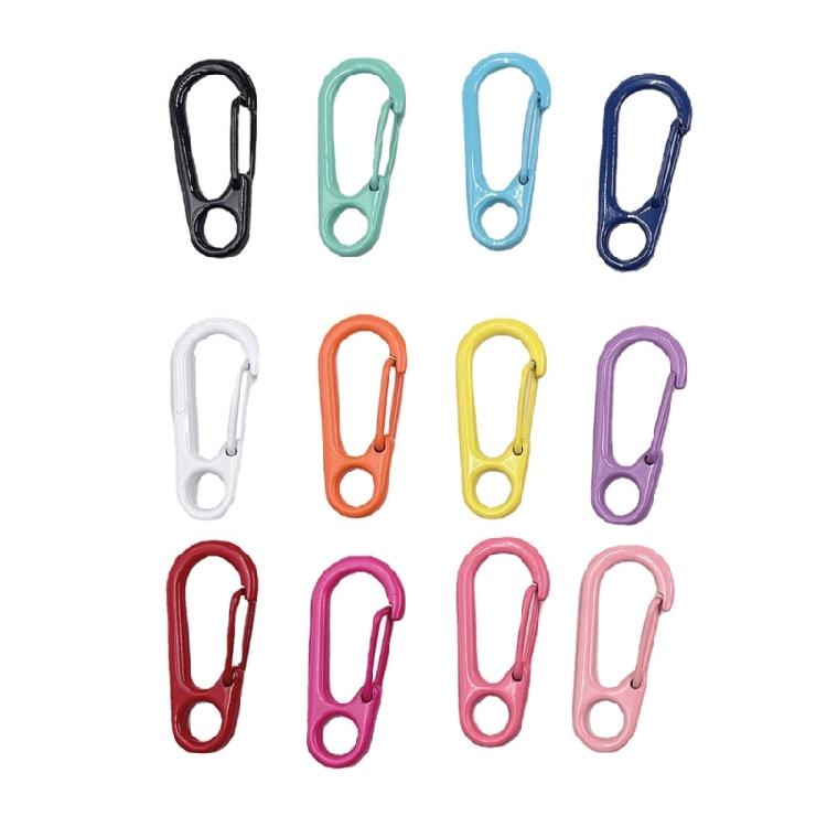 10 Stück Kompakte Karabinerhaken Miniatur-Karabinerhaken Bunte Karabiner zum Befestigen von Gegenständen Rucksäcken Oder Gürtel