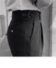 Naples Men's Trendy Casual Italian Business Style High-Waisted Nine-Point Pants 