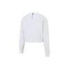 Nike Women's Casual Fleece-Lined Crewneck Cropped Sweatshirt