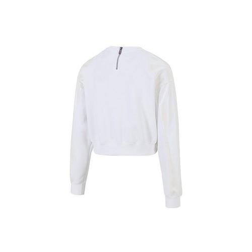 Nike Women's Casual Fleece-Lined Crewneck Cropped Sweatshirt