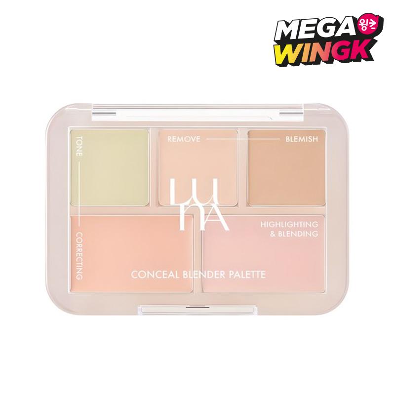 LUNA Conceal Blender Palette 6g Clear Pure Natural Tone Reset Cover #01 Clear Cover