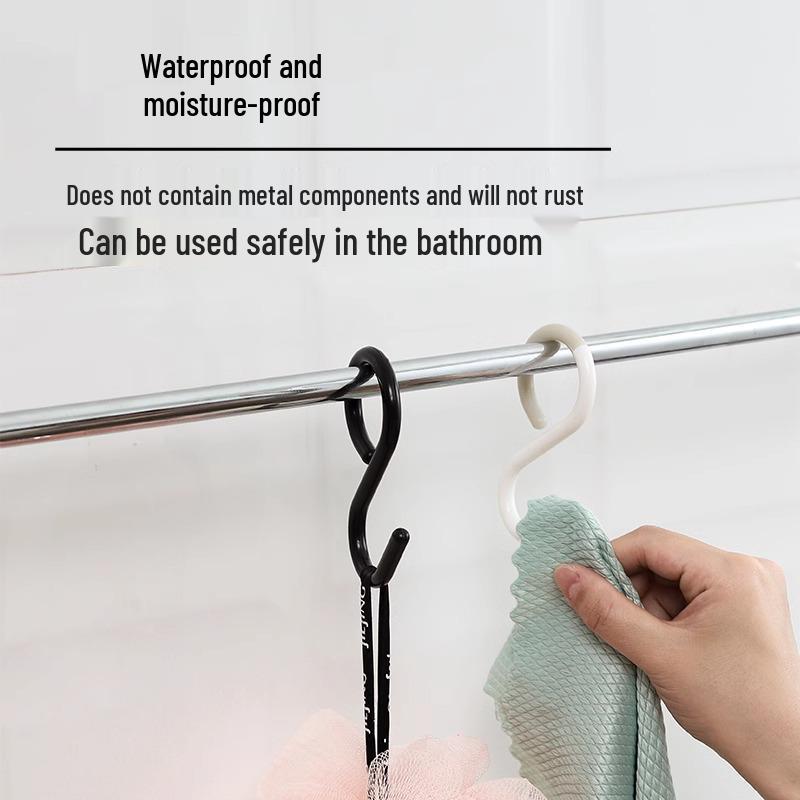 Anti-Drop Multi-Functional S Hook for Keys, Clothes, Hats, Bags, and More