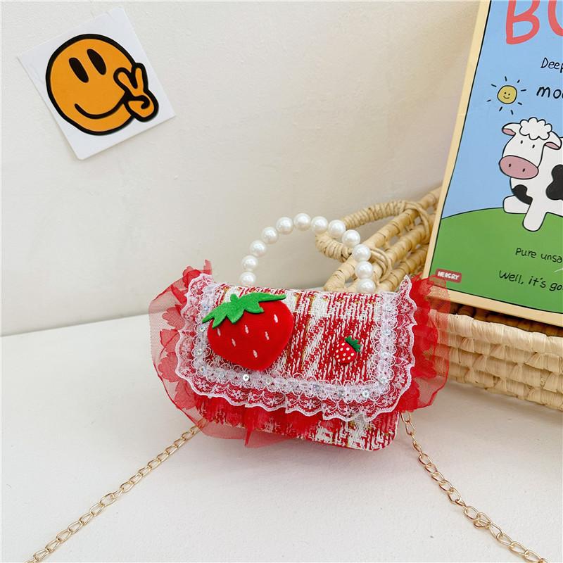 Floral Childrens Delightful Crossbody Bag With Shiny Sequins For Fashionable Toddlers