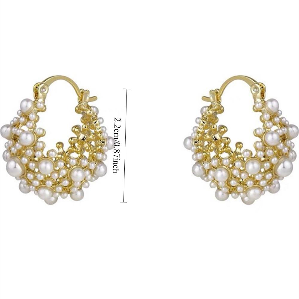 Flower Basket Earrings, Ear Buckles, Femininity, High-end Sense, Light Luxury, Niche Versatile Ear Jewelry