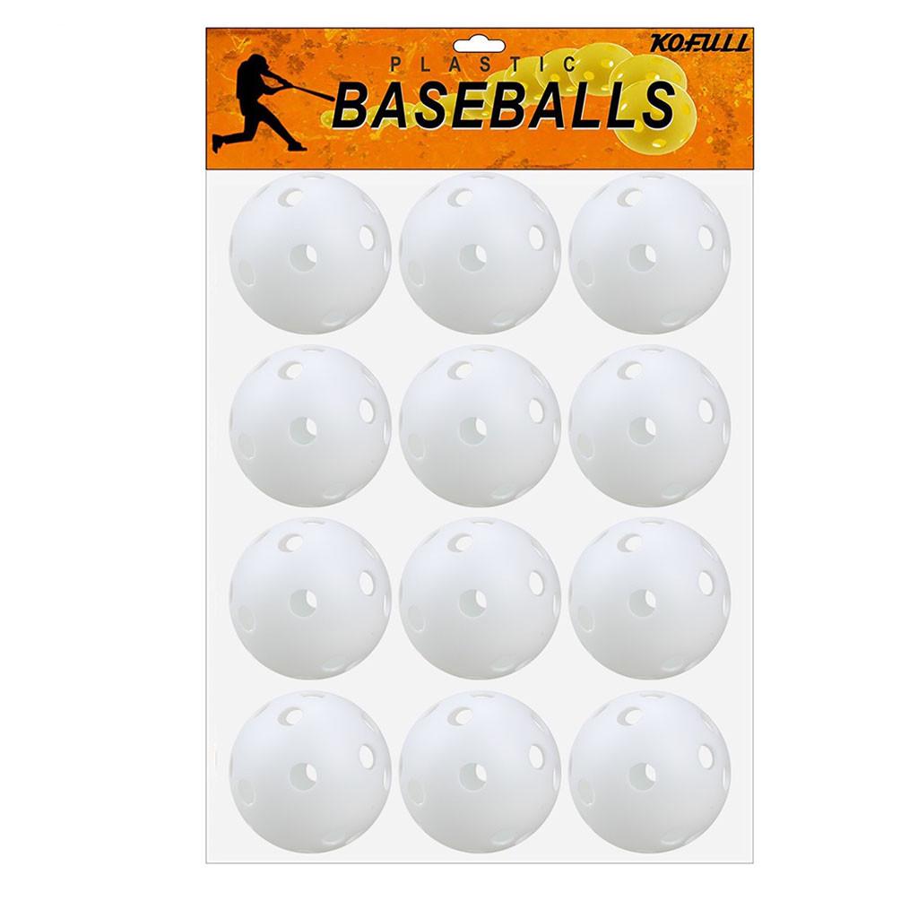 Hole Ball Poly Plastic Baseball Practice Training for Hitting Batting Bay