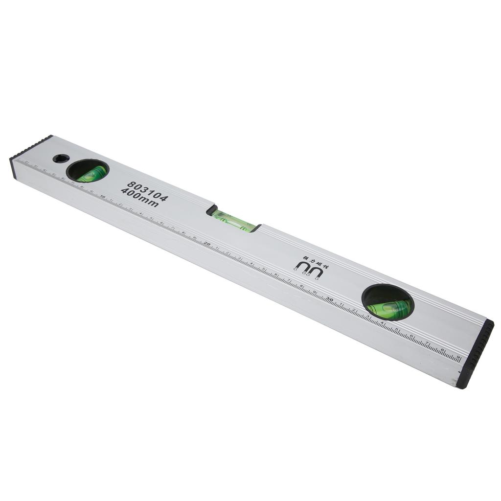 Spirit Level Aluminum Alloy Magnetic MultiFunction Measuring Ruler Levelling Instrument(400mm )