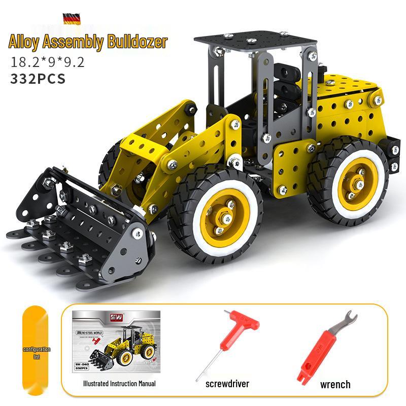 

Challenging 3D Metal Assembly Model for Kids - Screws & Nuts Building Blocks Set