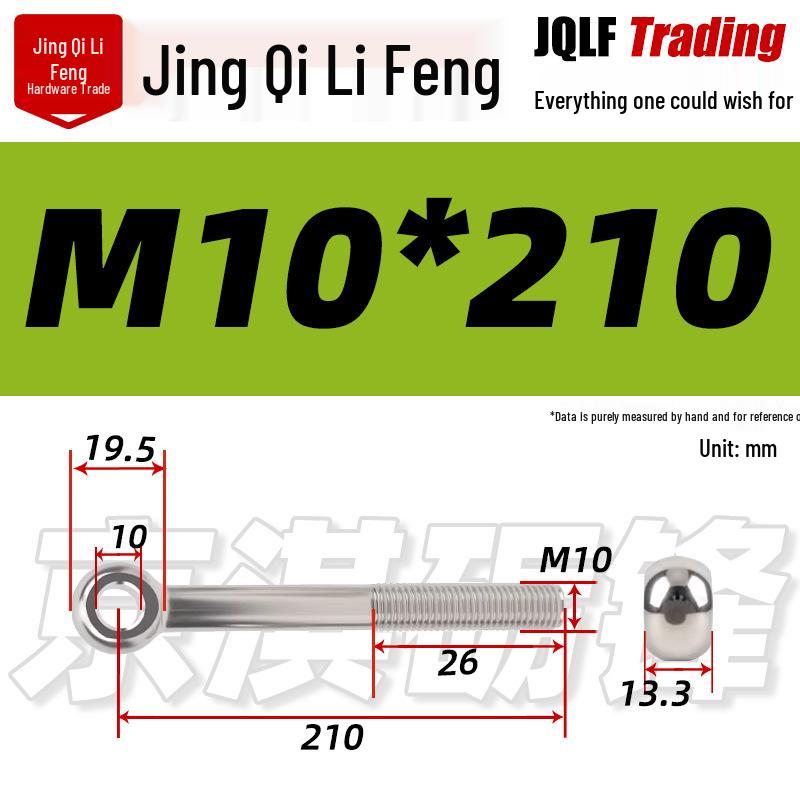 Stainless Steel GB798 Eye Bolt, Full Series M5-M16
