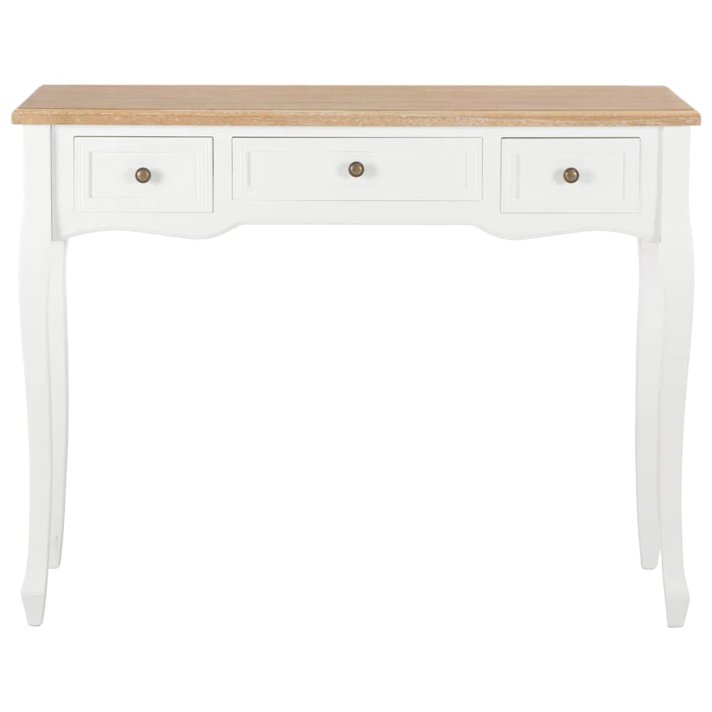 Dressing Table Console Table with 3 Drawers White