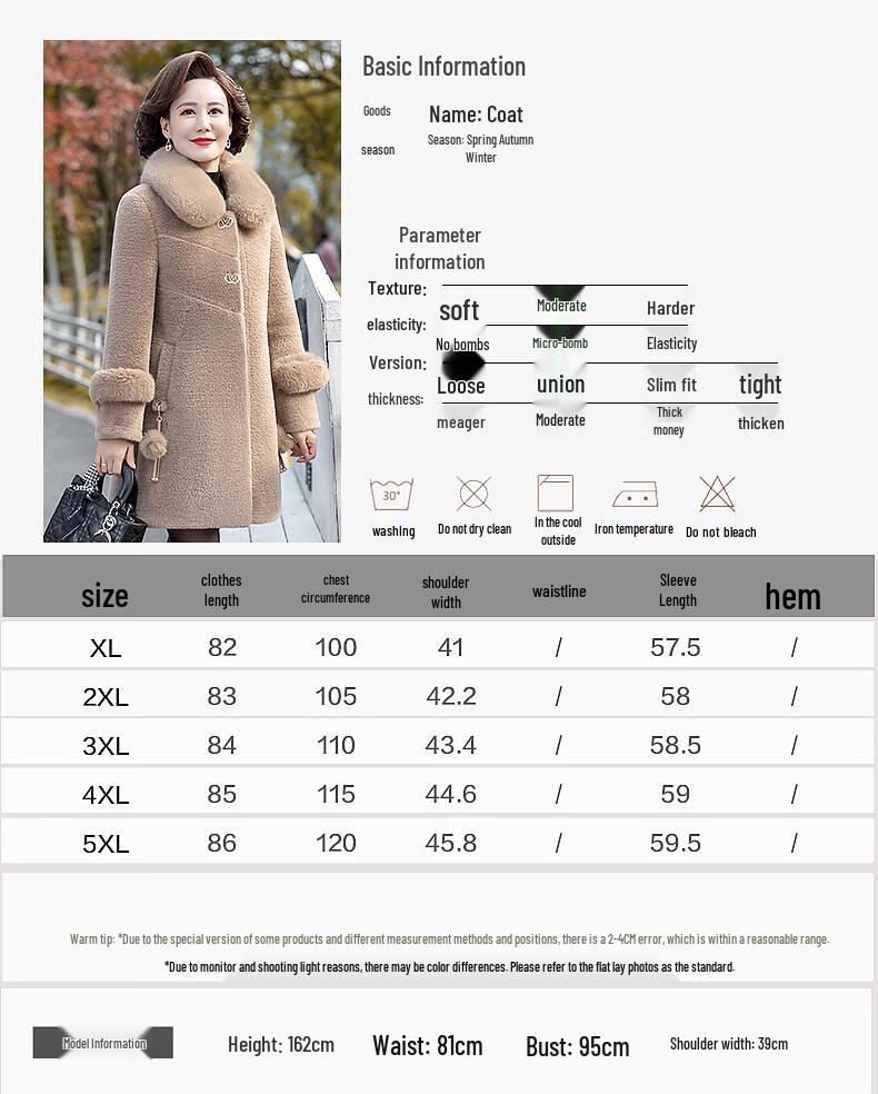 Palton de iarnă călduros pentru femei, de lungime medie, căptușit cu blană artificială