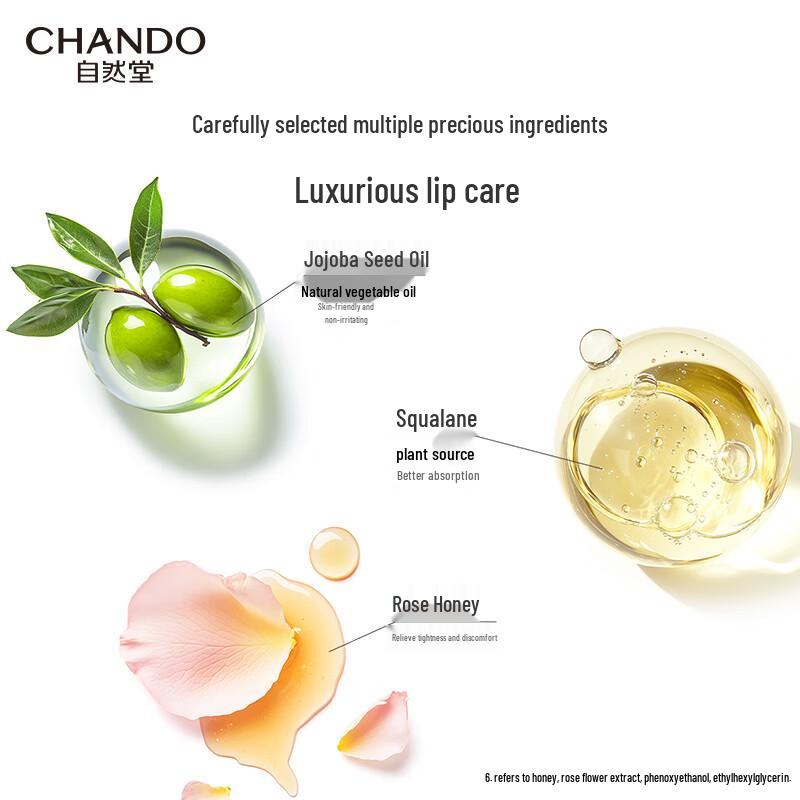 CHANDO Tea Extract Moisturizing Lip Balm (3-Pack)
