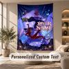 Miraculous Ladybug Tapestry, Personalized Custom Text, Wall Hanging Tapestry For Living Room Home Wall Decor