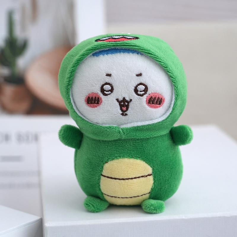 Japanese Dinosaur Charming Plush Keychain Unique Cartoon Style With Cozy Fabric Velvety