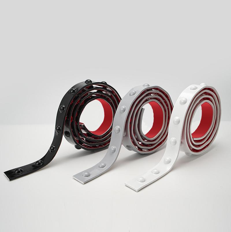 Striscia Decorativa Autoadesiva in PVC Rotonda a Punti in Rilievo, 5m, per Battiscopa, Bordi di Specchi e Cornici, Decorazione Sfondo Soffitto