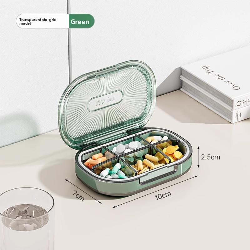 Portable Portable Medicine Box Sealed Moisture-proof Medicine Box Mini Travel Medicine Box Small Capacity Medicine Storage Box