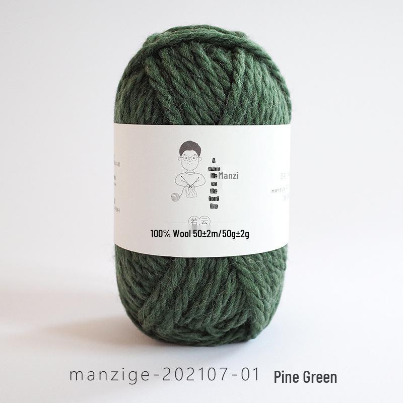100% reine Wolle Grobgarn zum Handstricken von Mänteln, Schals und Pullovern - 5 mm dick