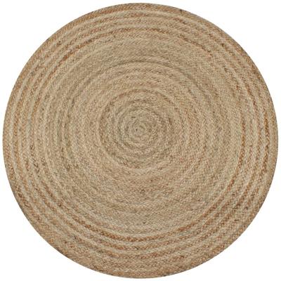 Vidaxl Dywan Pleciony Z Juty, 90 Cm, Okrągły