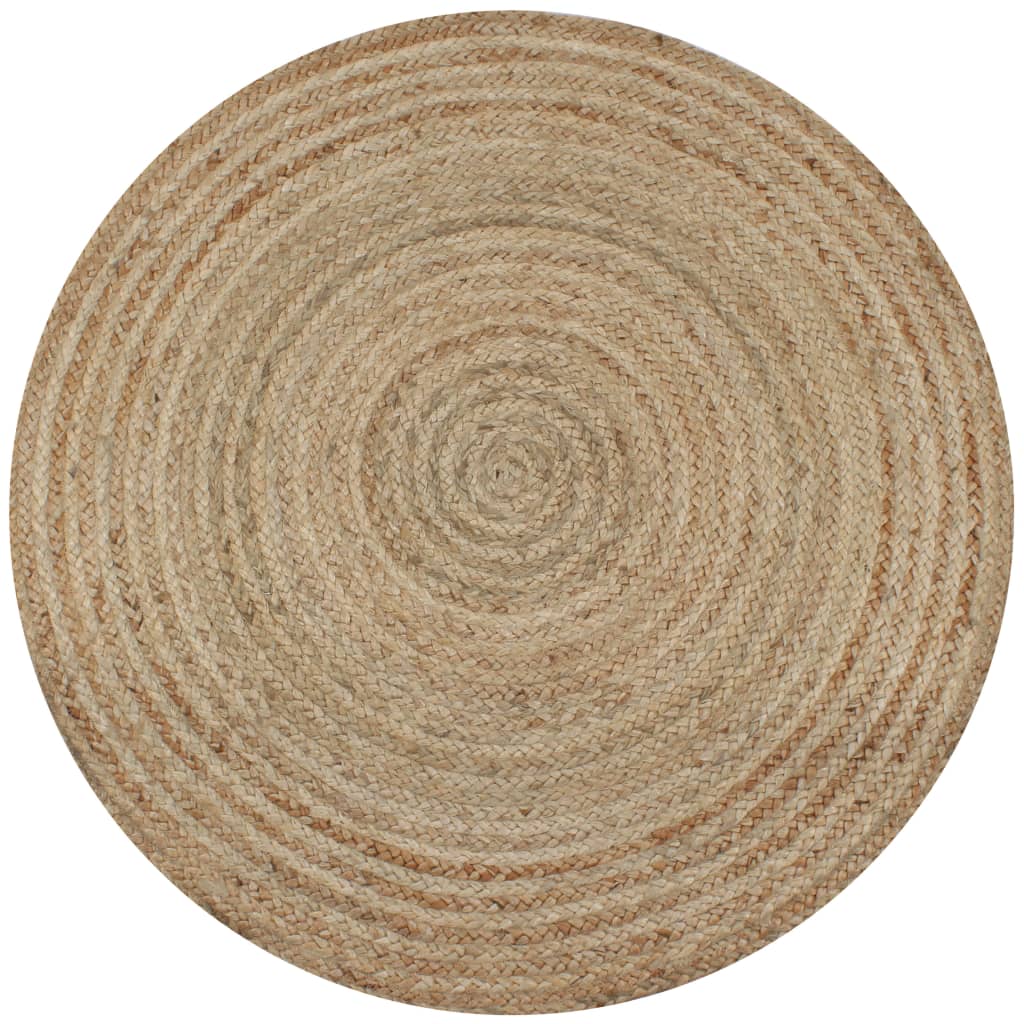 Vidaxl Dywan Pleciony Z Juty, 120 Cm, Okrągły