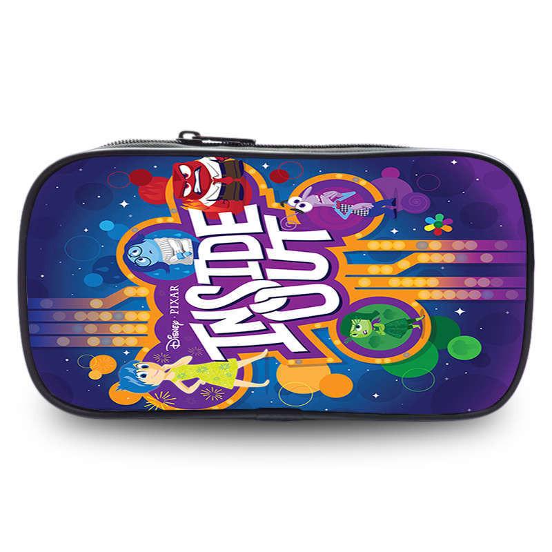 Inside Out 2 Large Capacity Pencil Case For Students Oxford Material