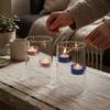Romantic Glass Tealight Candle Holder Transparent Candle Cup Aromatherapy Holder  Home Decor