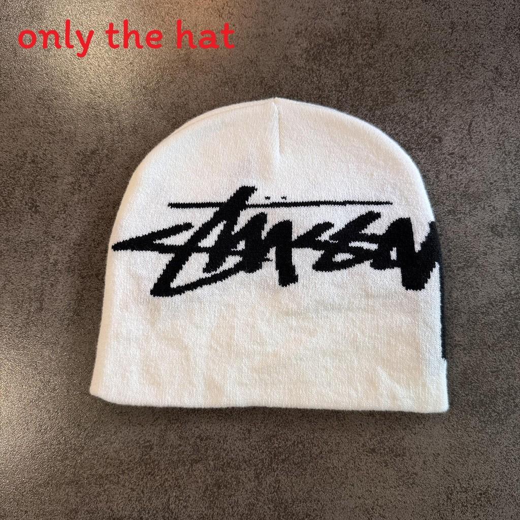 Letter Color Solid Pattern Neutral Casual Warm Knitted Hat For Autumn And Winter