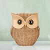 Nowoczesna, elegancka figurka żywiczna Lucky Owl Art | Piękny wystrój domu (Brązowy, Opakowanie 1 szt.)